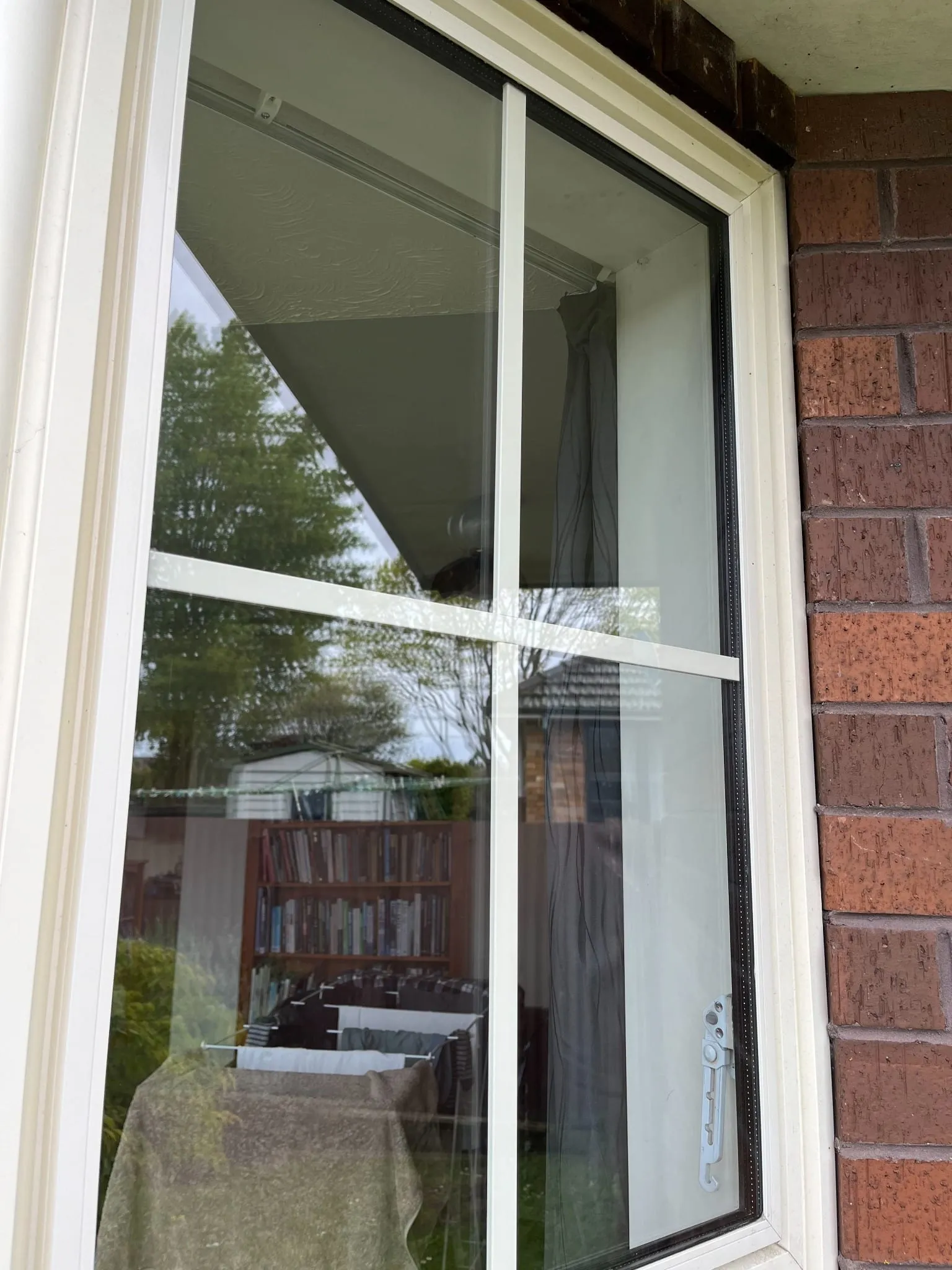 Window after cleaning by Never Dirty Again — spotless glass