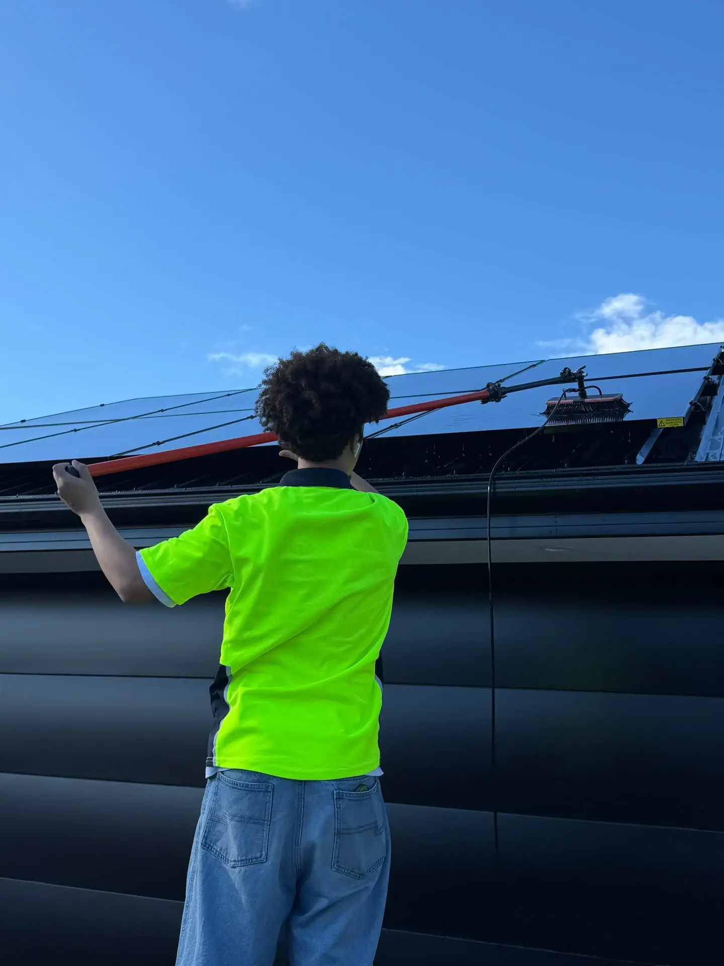 Solar panel cleaning