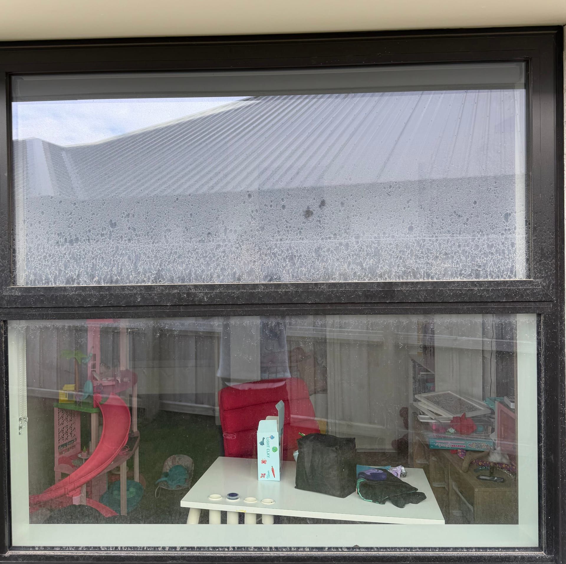 Window clean — before cleaning